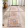 Nile Tarifa Bohemian Medallion Machine Washable Flat Pile Rust Rug