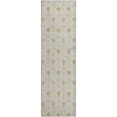 Premium Machine Washable Prisco Gold Rug