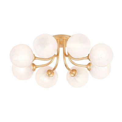 Plafonnier semi-encastré 8 lumières 24,75 po Onyx