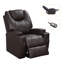Fauteuil inclinable électrique en cuir Vegan-1331762256
