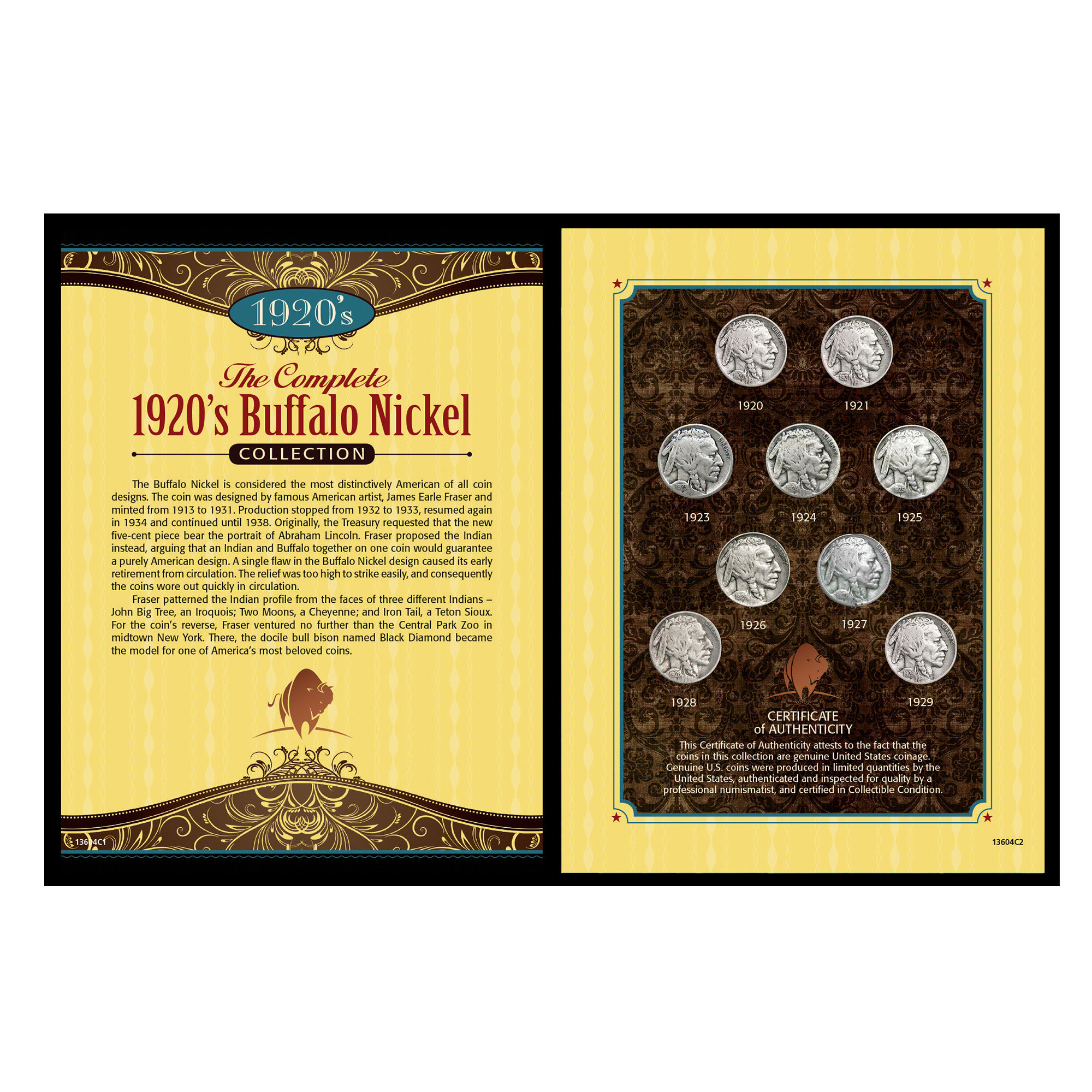 Trinx Complete 1920''s Buffalo Nickel Collection Wayfair