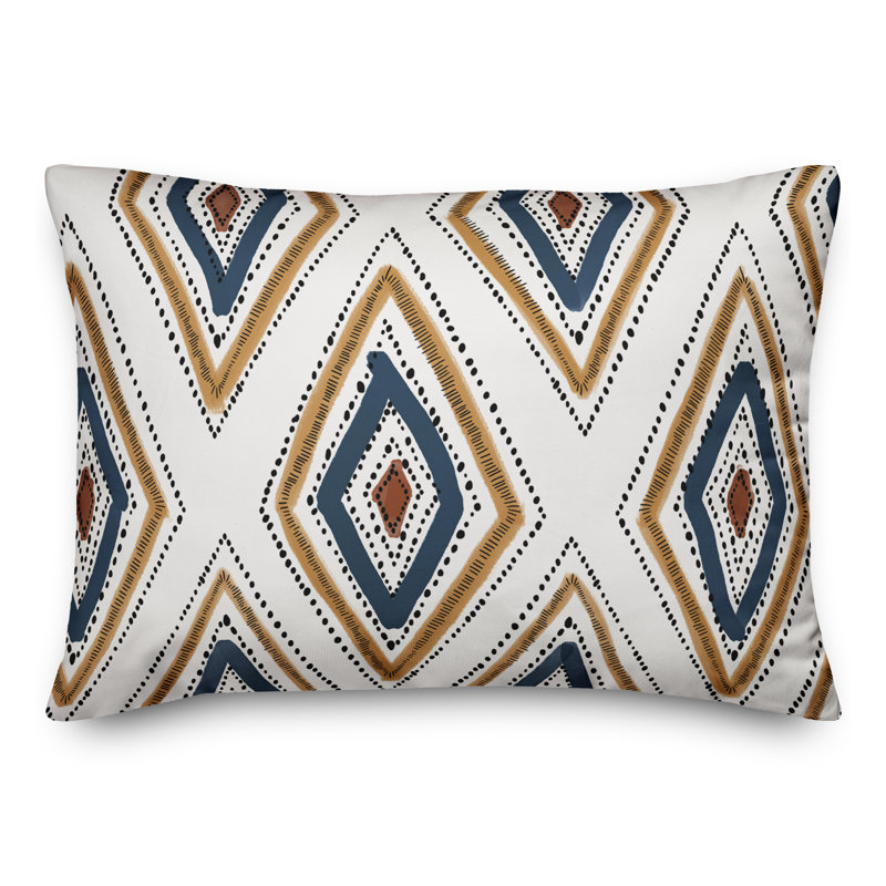  Diamonds Geometric Rectangular Pillow Cover & Insert