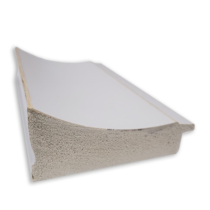 Blanco White Geometric Frame Grey Cork Bulletin Board 34" x 16"