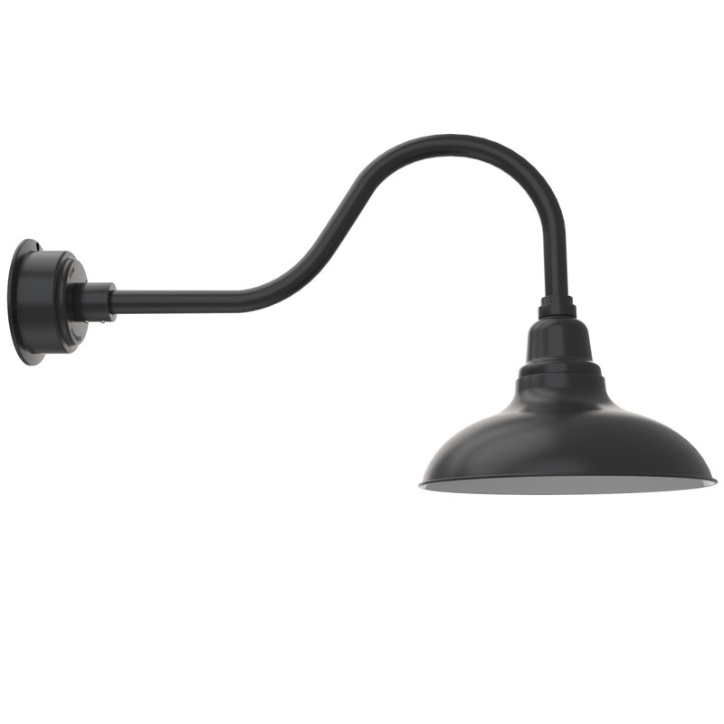 Idella LED Wall Light, Matte Black, 17" H x 12" W x 38" D
