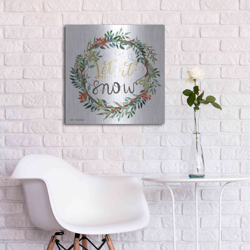 Let It Snow Wreath 'par Seven Trees Design, métal, H 24 po x l 24 po