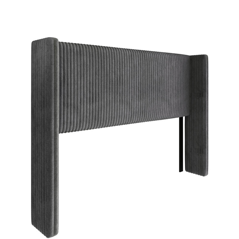 Lenox King Upholstered Headboard, Gray, King
