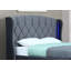 mayfair Upholstered Linen and Velvet Lift Up Storage Bed