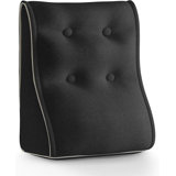 Curved Wedge Reading Pillows Connectable Linen Headboard For Sitting Up In Bed Sofa Backrest Lumbar Support Cushion