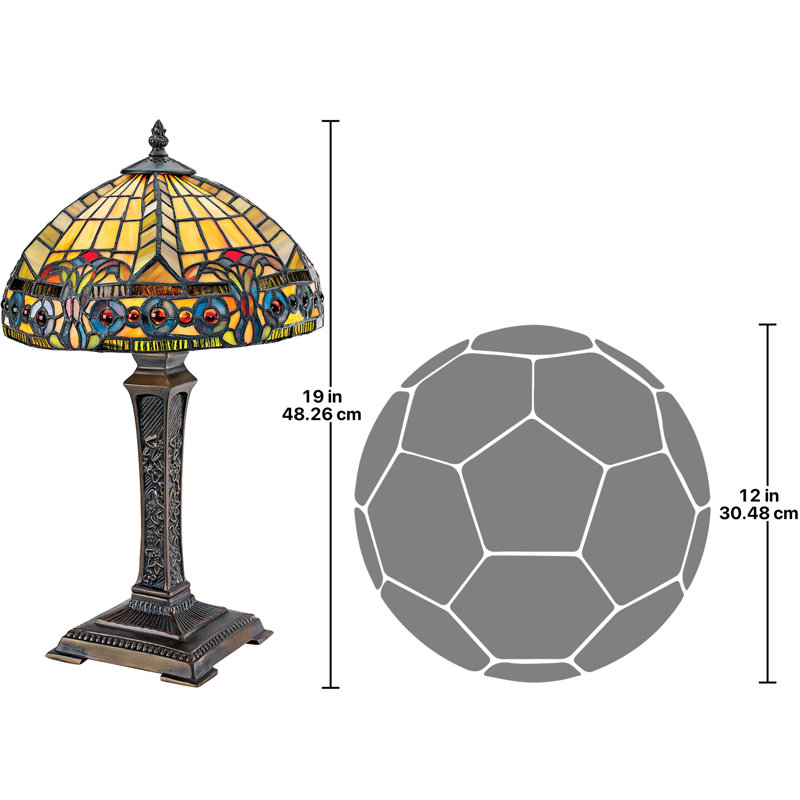 Akshara Stained Glass Table Lamp
