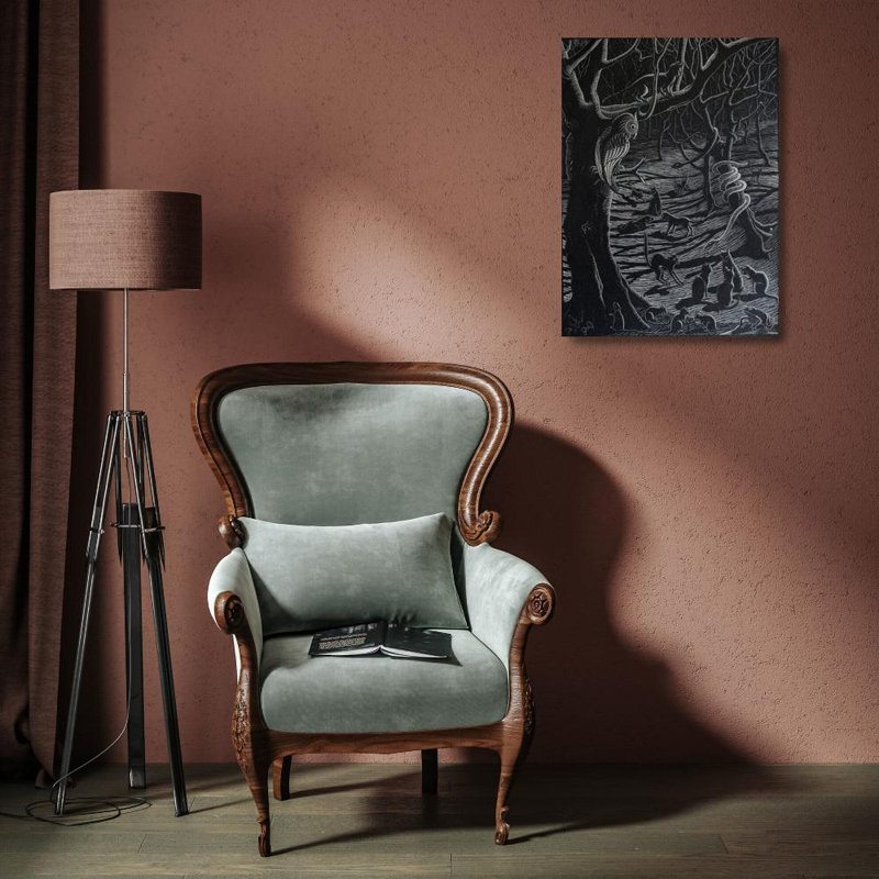 Scholastica, 18" H x 13" W