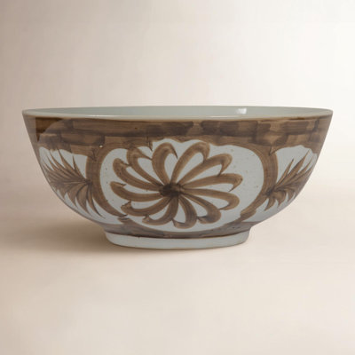 Caspen Hand-Painted Stoneware Bowl