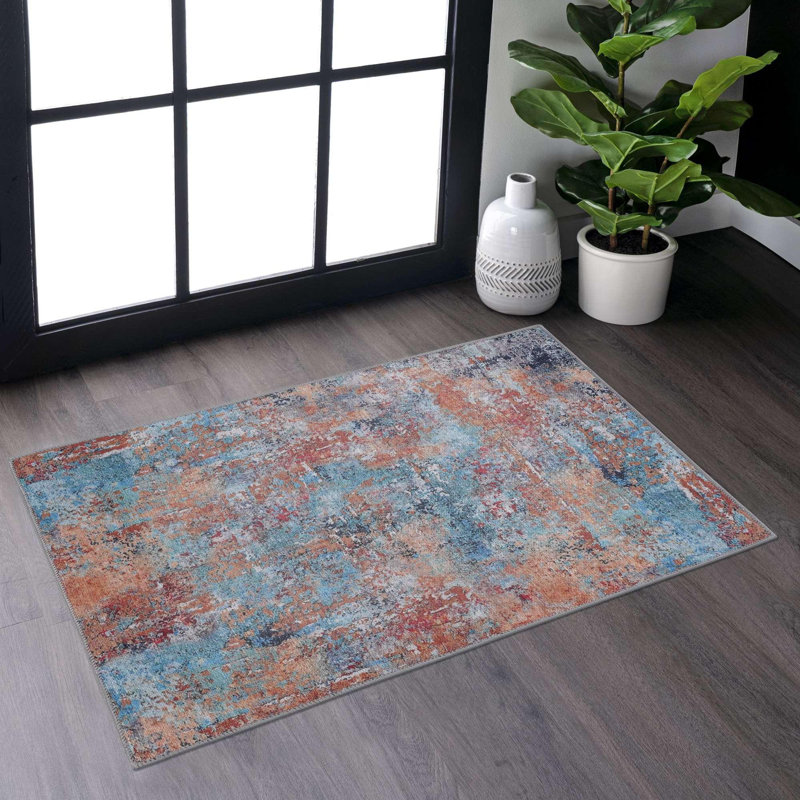 Tapis multicolore lavable, Tapis de couloir 2 pi x 9 pi