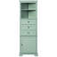 Armoire triangulaire avec tablette réglable et 3 tiroirs pour différentes pièces de rangement-314979550