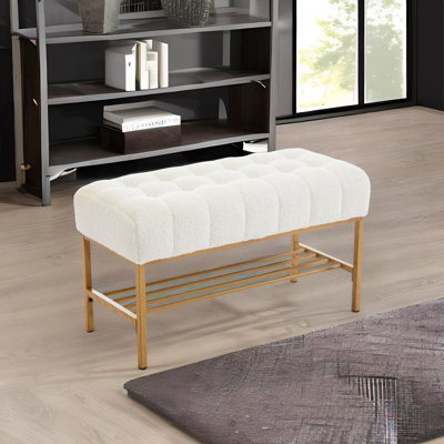 Banc à chaussures rembourré