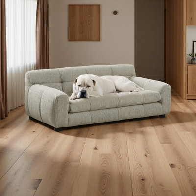 Canapé doux et confortable avec dossier et accoudoirs, adapté aux canapés rectangulaires modernes pour petits et moyens chiens