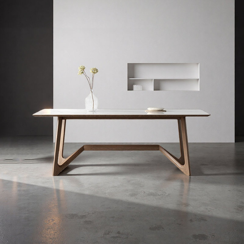 Table de salle à manger Modern Light Luxury, H 29,5 po x L 55,1 po x l 31,5 po