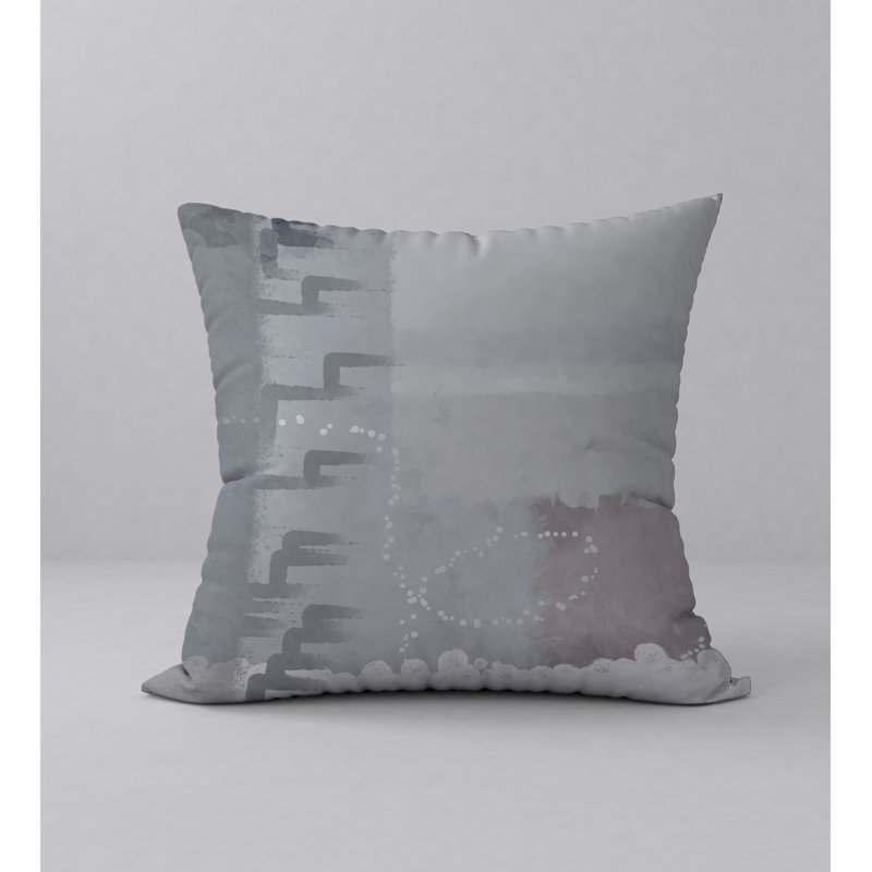 Abstract Reversible Throw Pillow, 24" x 24"