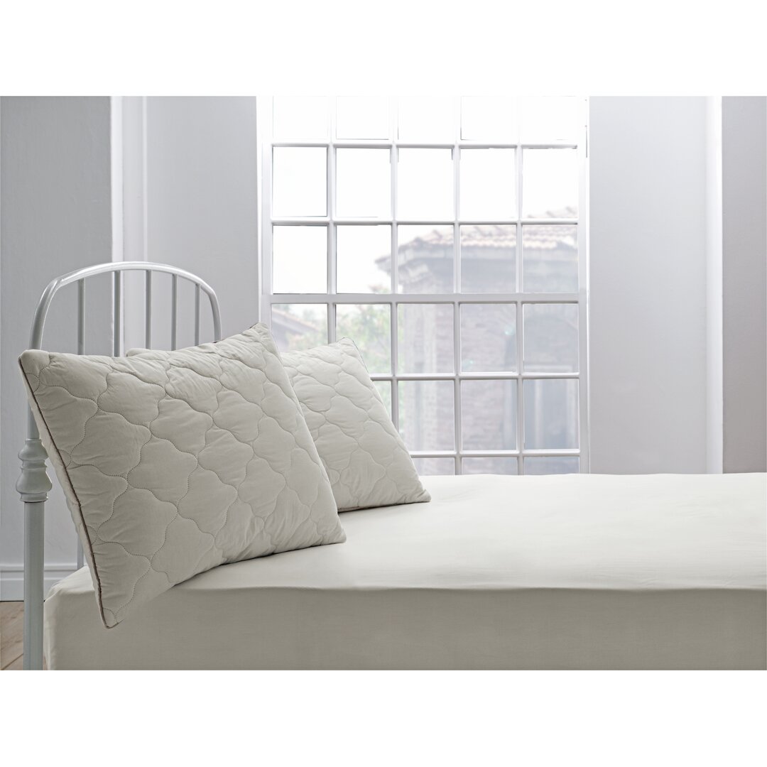 Yatas Bedding, Superwashed Kopfkissen, Bezug aus 100% Baumwolle, Füllung 100% Wolle, Naturhaarkissen