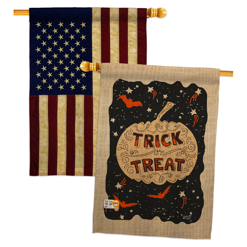 Drapeau de maison en polyester 40 x 28 po Eerie