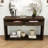 Elegant Chevron Pattern Console Table with 2 Drawers-1612038277