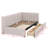 Twin-Size Upholstered Daybed With Two Built-In Drawers-853071591