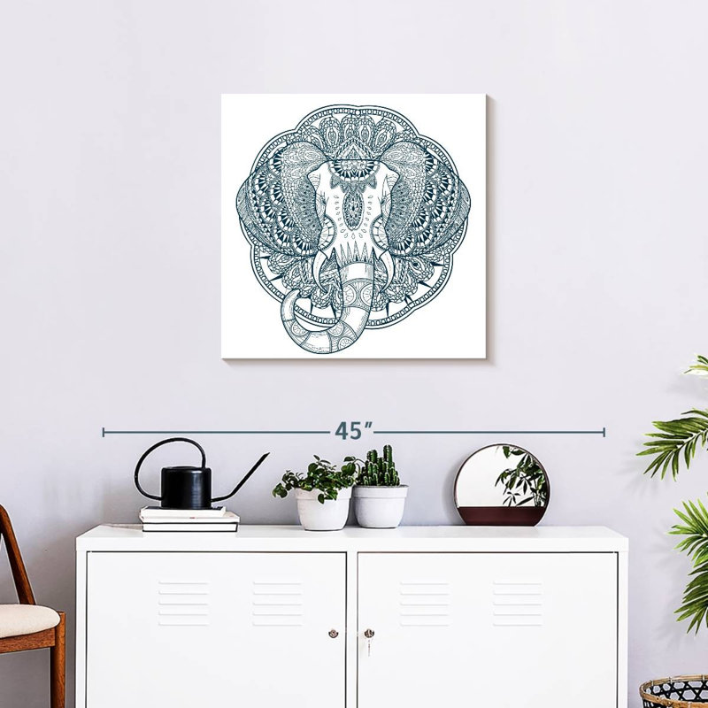 Brampt Graceful Elephant, 24" H x 24" W