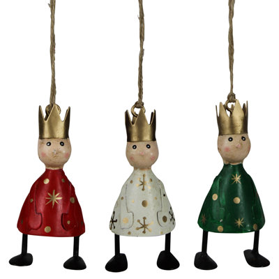 King Ornaments, Metal, Set/3
