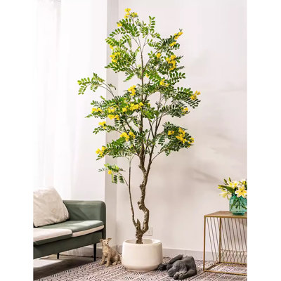 Décoration de plancher de plante simulée