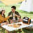 4 FT Height Adjustable Plastic Folding Camping Table