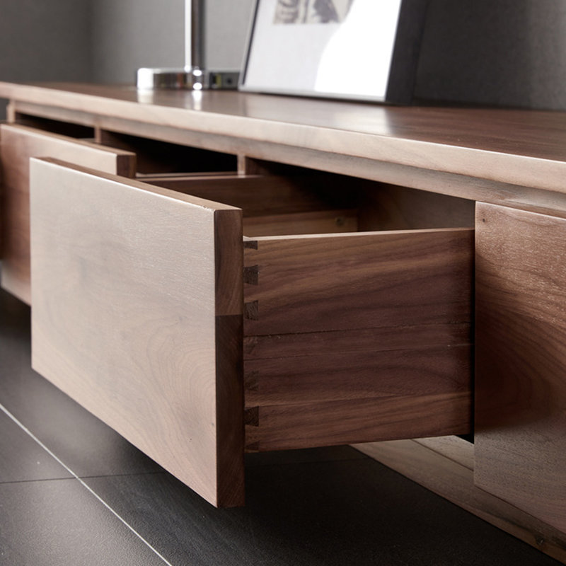 Meuble télé simple et moderne sur pied, 11.81"H x 78.74"L x 15.75"W