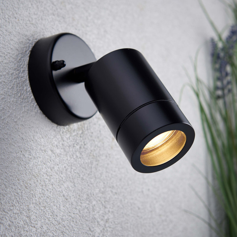 Metcalfe 14.8cm H Outdoor Armed Sconce, Black