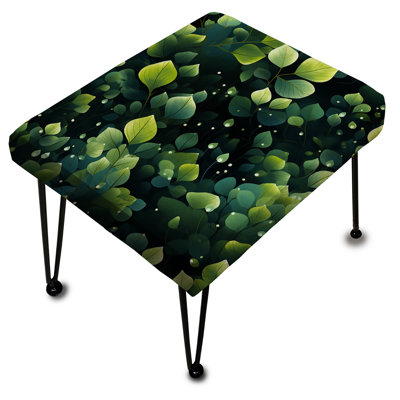 Green Wasabi Leaves Plants - Repose-pieds rectangulaire Plants