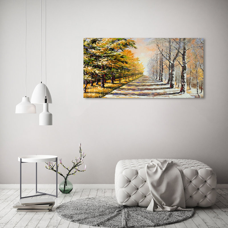 Autumn Versus Winter - Wrapped Canvas Print