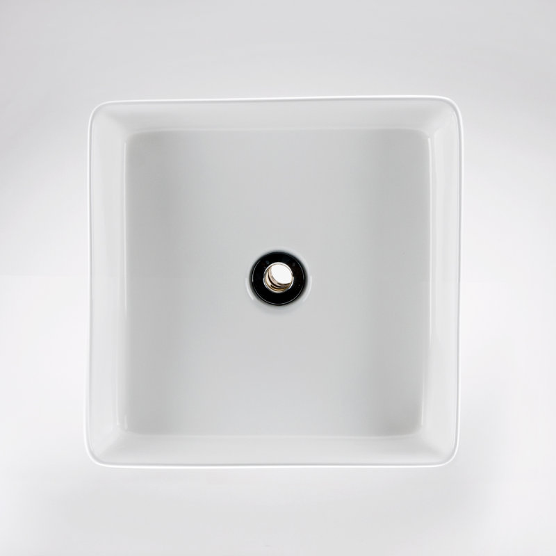 Lavabo de salle de bain carré en céramique pour bateau Ricasso