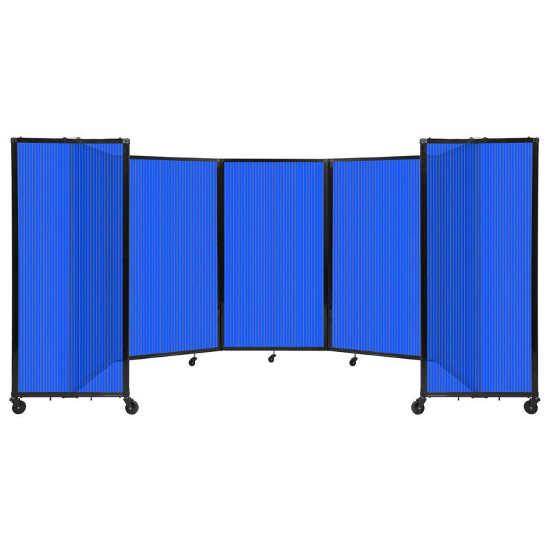 Cloison murale en polycarbonate 360, H 60 po x l 168 po, Bleu