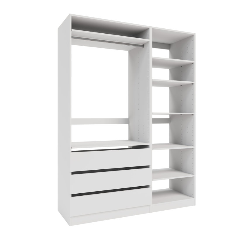 60'' Closet System, White