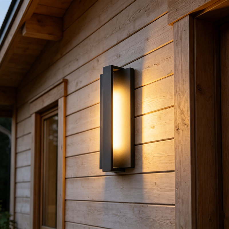 Outdoor Hardwired Wall Sconce with LED Light Source