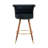 Swivel Bar Stools With Backrest And Footrest, 360-Degree Rotation And Ergonomic Design-1966101088