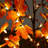 Pre-Lit Autumn Maple Artificial Fall Tree With Berries And 96 Warm White LED Lights-1956900825