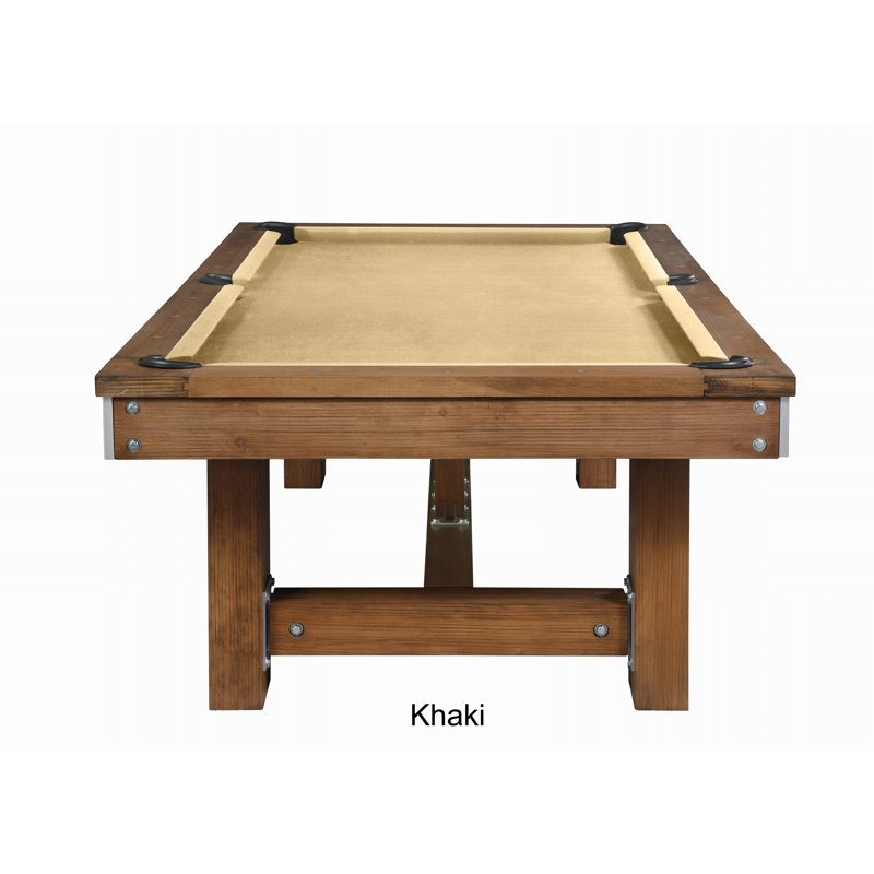 Willow Bend Slate Pool Table with Professional Installation Included, 8', Khaki, Yes