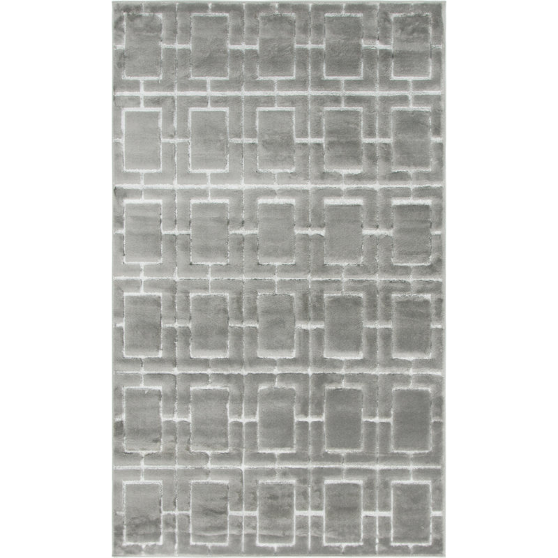 Glam Grey Rug, Rectangle 152 x 244cm