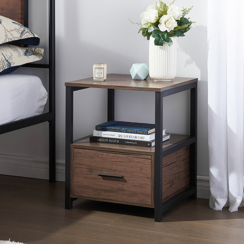 Kempst 15.7'' W Nightstand, Coffee