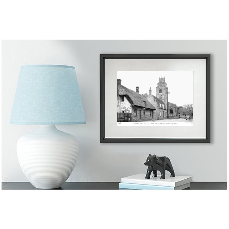 Sutton, The Village And St Andrew's Church C1955 by Francis Frith - Single Picture Frame Print, 60cm H x 80cm W x 2.3cm D