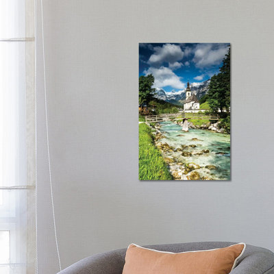 Germany Alps Bavaria Ramsau Bei Berchtesgaden 1 Piece Wrapped Canvas Wall Art