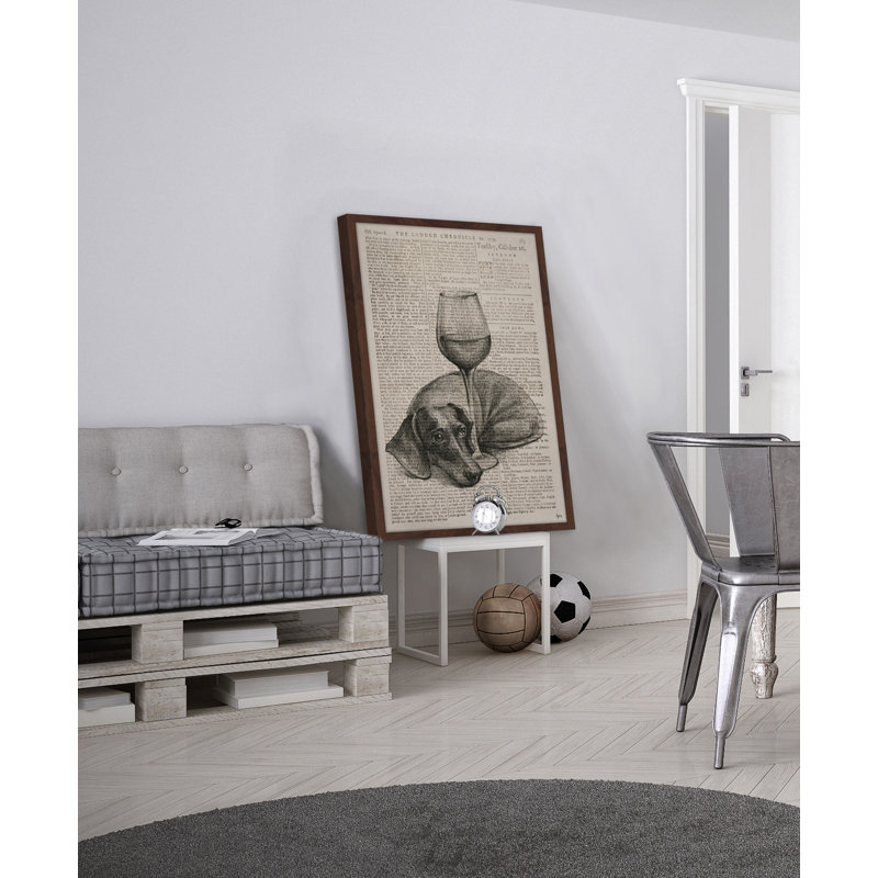 «My Two Companions» par Eyre Tarney - impression encadrée, H 18 po x l 12 po x P 1,5 po