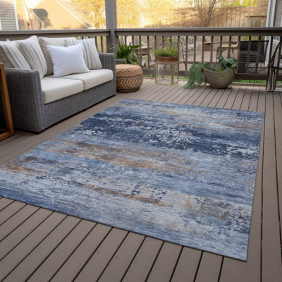 Machine Washable Indoor/Outdoor Jacinto ACN2146 Abstract Rug