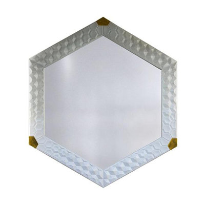 Turtle Mirror - Brass - Pearl