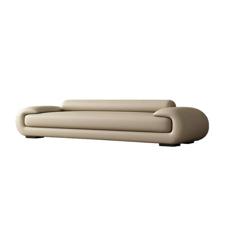 Laricka Leather Match Upholstered Bench, Off White