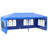 Outsunny 9.6' X 19' Large Party Tent, Outdoor Event Shelter, Gazebo Canopy With 4 Removable Window Sidewalls For Weddings, Picnics, Blue