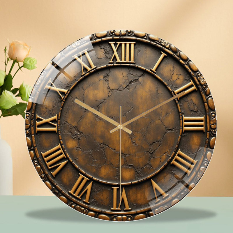 Horloge murale rétro vintage 12 po